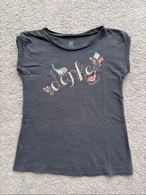 Tea Collection grey cap-sleeve tee - danke!